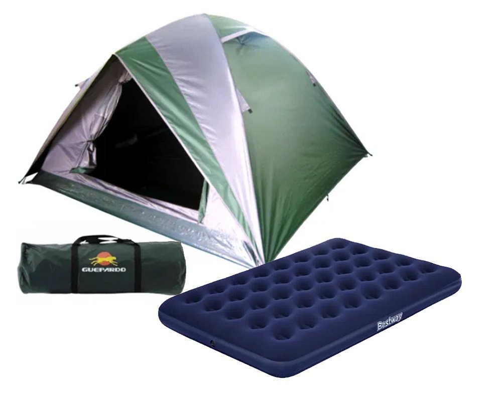 Barraca Guepardo News Vênus Ultra PRO 3 Pessoas 2500mm + Colchão de Casal