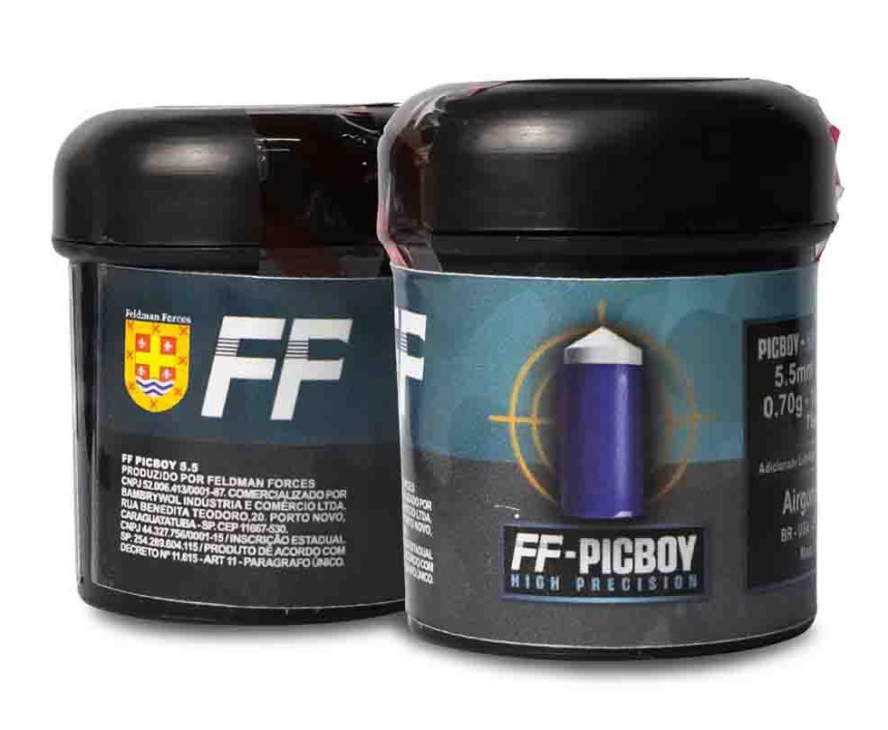 Chumbinho Pic Boy 10,8gr 5,5mm alta perfuração 75 und - FF Fire Feldman