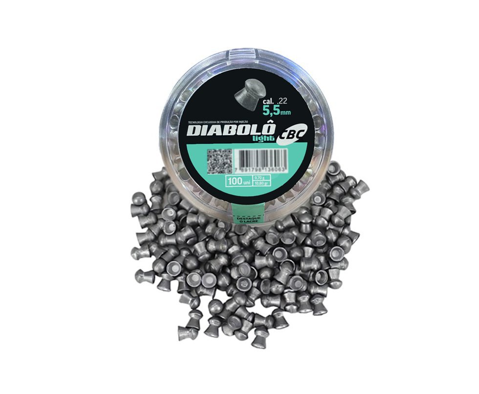 Chumbinho Diabolo Light 5,5 mm c/100un - CBC