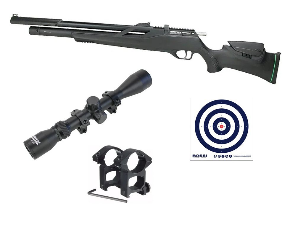Carabina de Pressão PCP Artemis T-REX 5.5 + Luneta 3-9x40 + Alvos