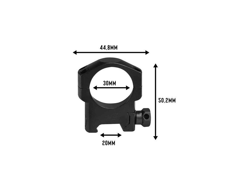 Suporte/Mount para Fixação de Luneta 22mm Rossi Diametro 30mm