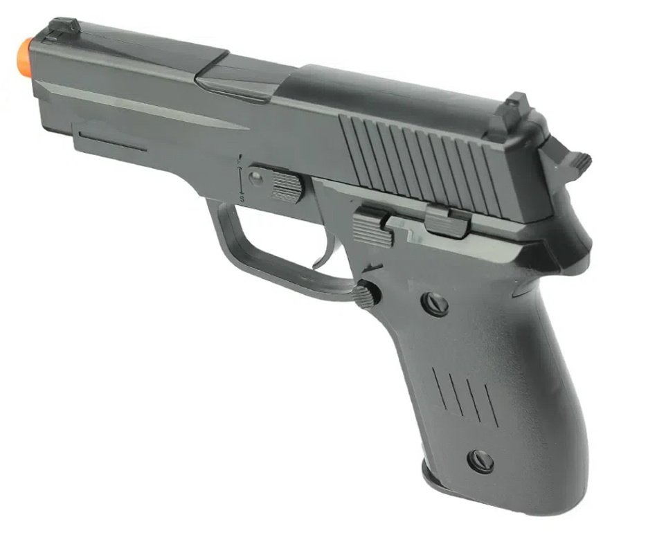 Pistola De Airsoft Vg P226 Spring 6mm Rossi  + BBS + Coldre / Capa