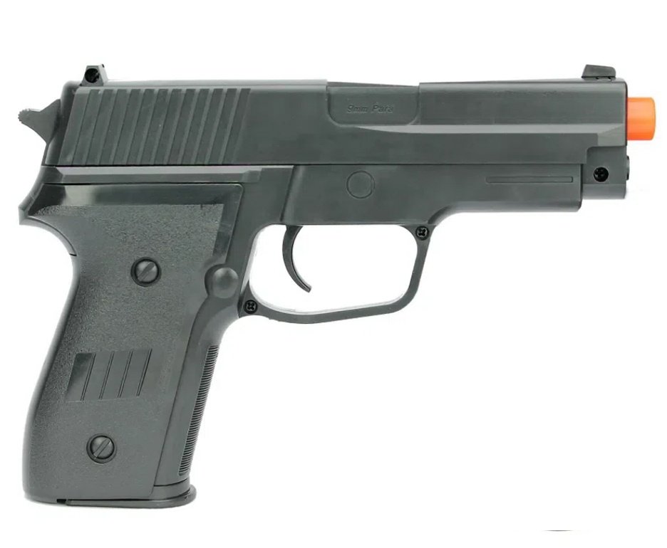 Pistola De Airsoft Vg P226 Spring 6mm Rossi  + BBS + Coldre / Capa