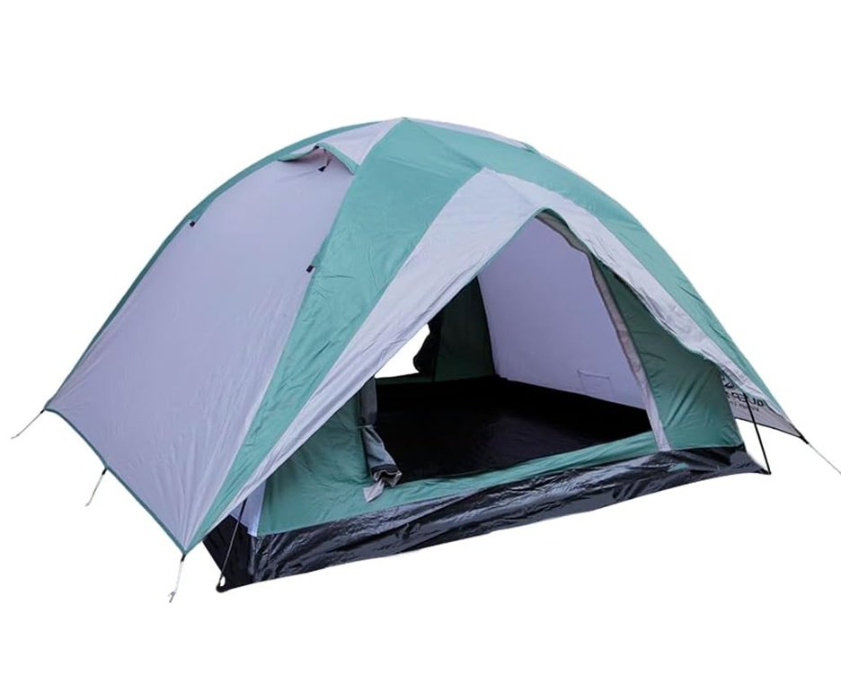 Barraca Guepardo News Venus Ultra PRO 4 Pessoas 2500mm Coluna D Agua - VD/CZ + Colchão Inflável Casal