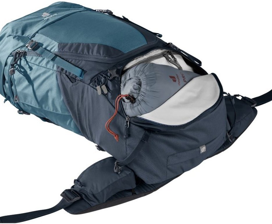 Mochila para trekking Futura Air Trek 60+10 litros Azul - Deuter