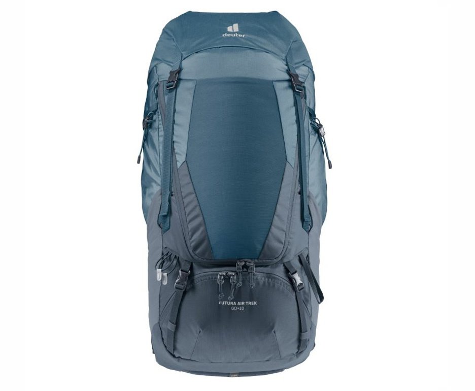 Mochila para trekking Futura Air Trek 60+10 litros Azul - Deuter