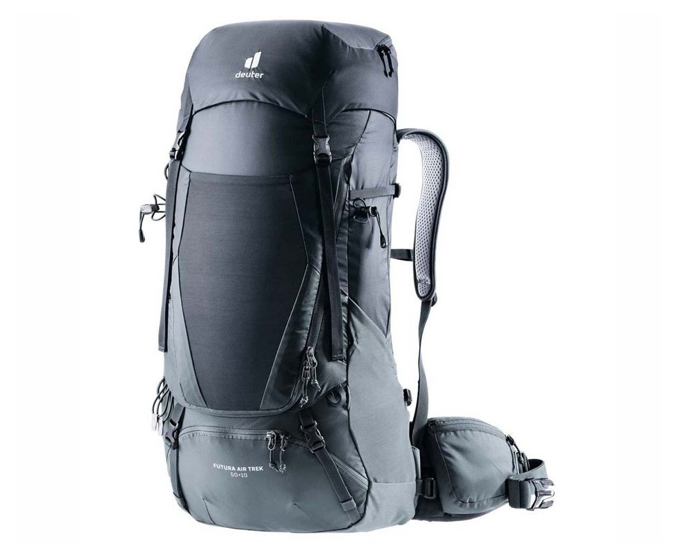Mochila para Trekking Futura Air Trek 50+10 litros Preta - Deuter