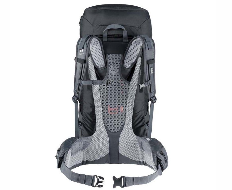 Mochila para trekking Futura Air Trek 50+10 litros Preta - Deuter