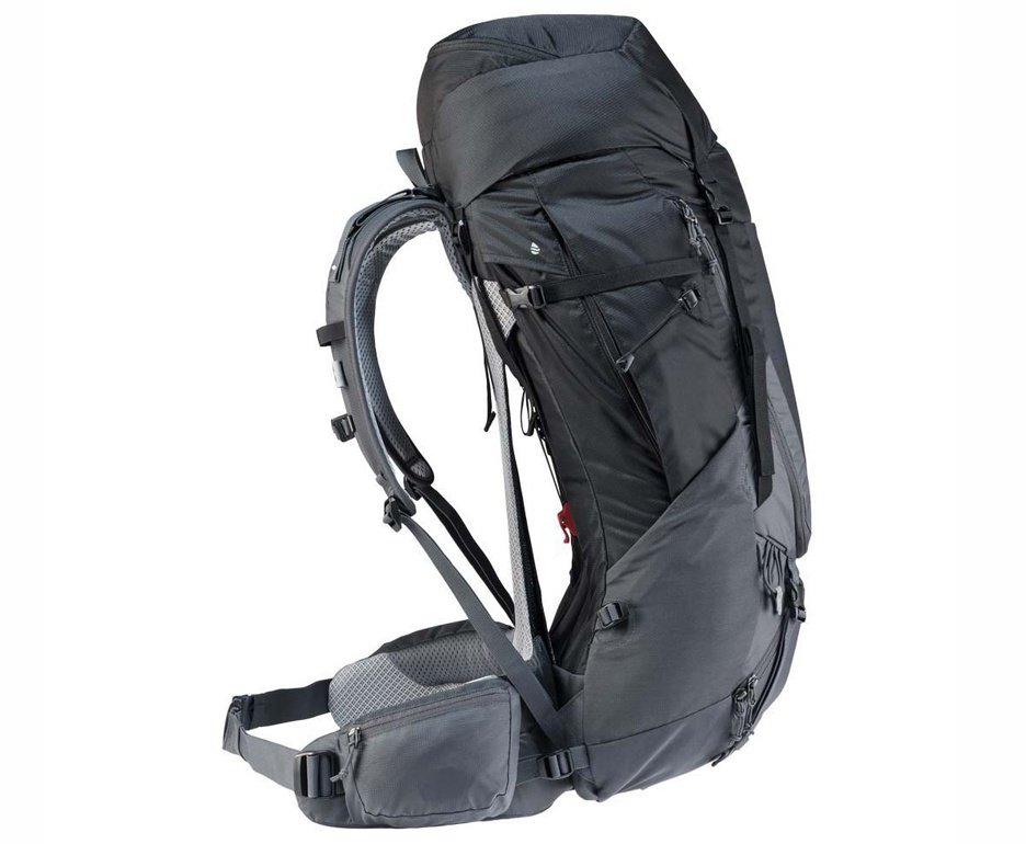 Mochila para trekking Futura Air Trek 50+10 litros Preta - Deuter