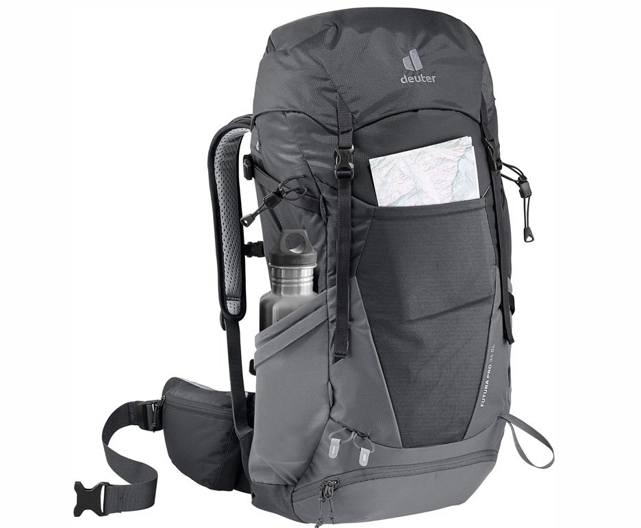 Mochila para hiking Futura Pro 34 litros SL Preta - Deuter