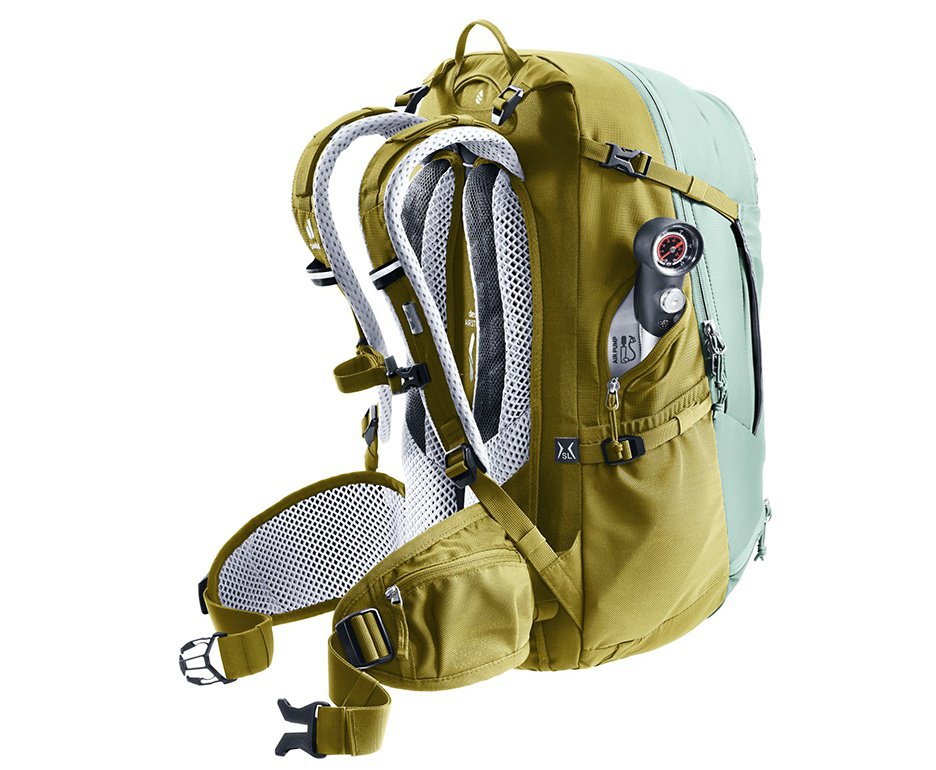 Mochila Transalpine 28 SL Verde/Cinza - Deuter