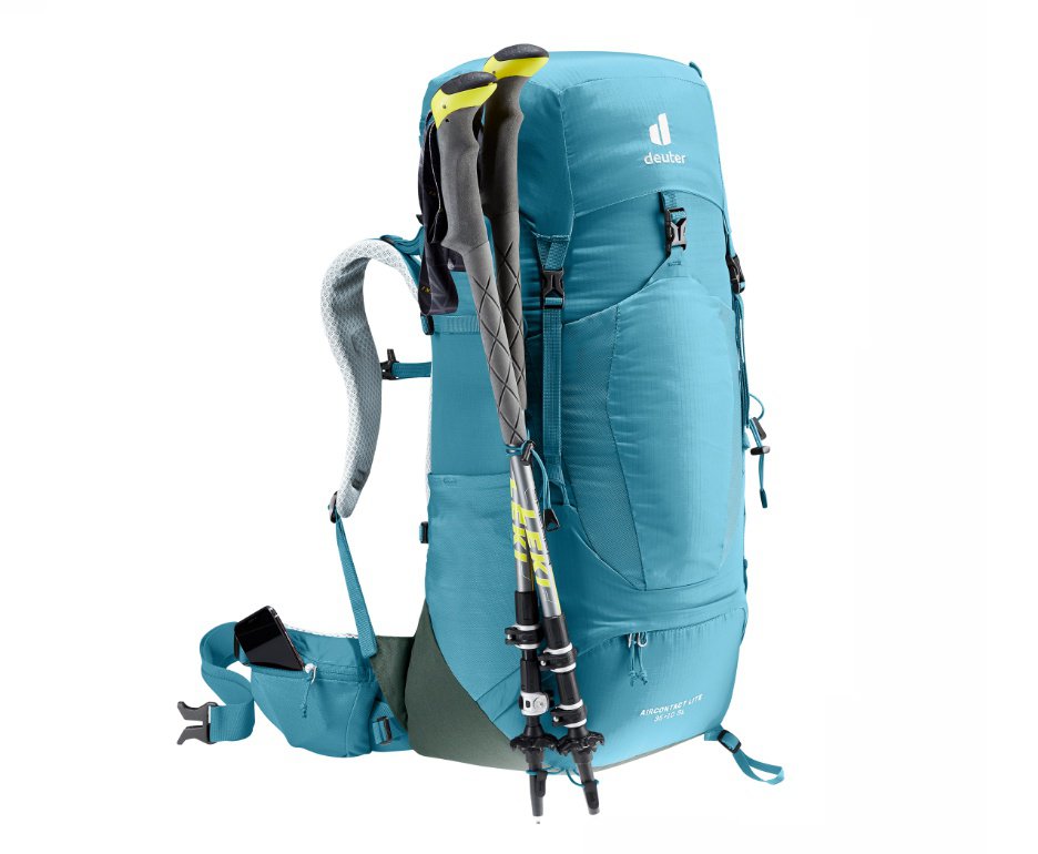 Mochila Aircontact Lite SL 35+10 litros Azul/Cinza - Deuter