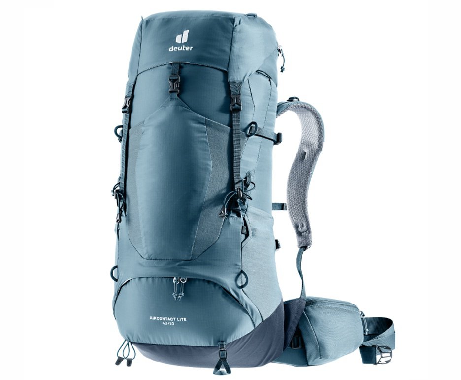 Mochila Aircontact Lite 40+10 litros Azul Cargueira - Deuter