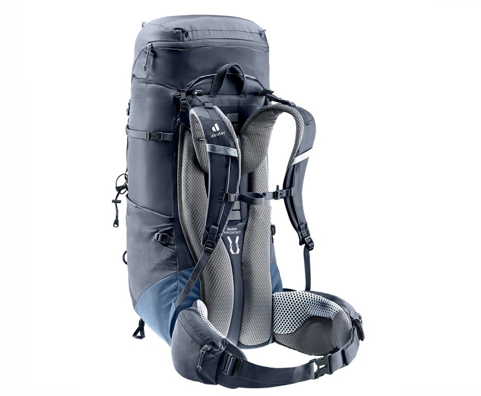 Mochila Aircontact Lite 50+10 litros Preto/Azul -  Deuter