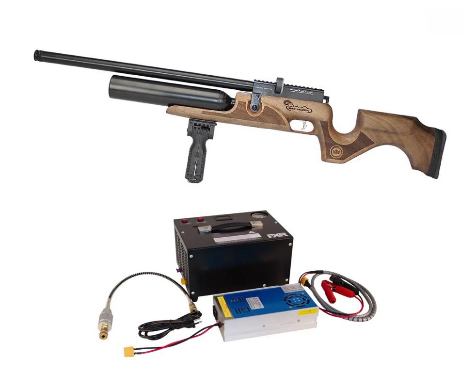 Carabina PCP Kral Puncher Bighorn 12 Tiros 5.5 + Compressor Trivolt