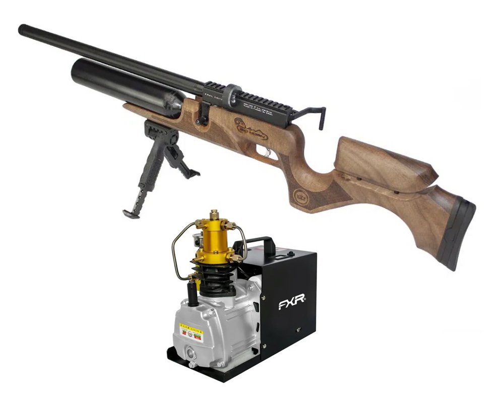 Carabina PCP Kral Puncher Bighorn 12 Tiros 5,5 + Compressor 220V
