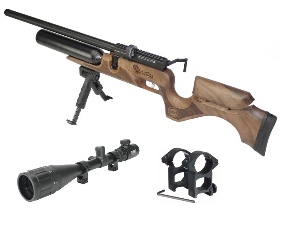 Carabina PCP Puncher Bighorn 12 Tiros 5.5 + Luneta 6-24x50