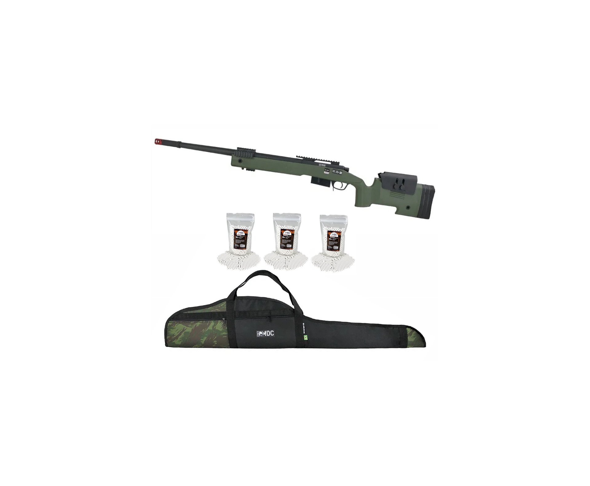 Rifle Airsoft Sniper M40 A5 VSR10 SA-S03 + BBS + Capa