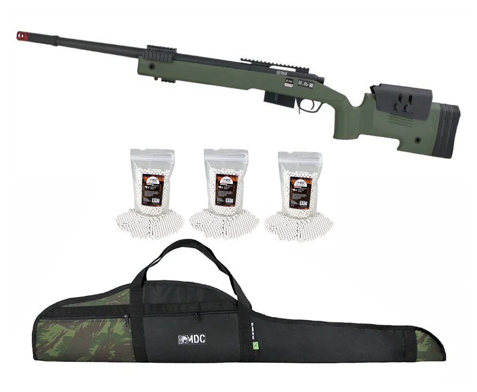 Rifle Airsoft Sniper M40 A5 VSR10 SA-S03 + BBS + Capa