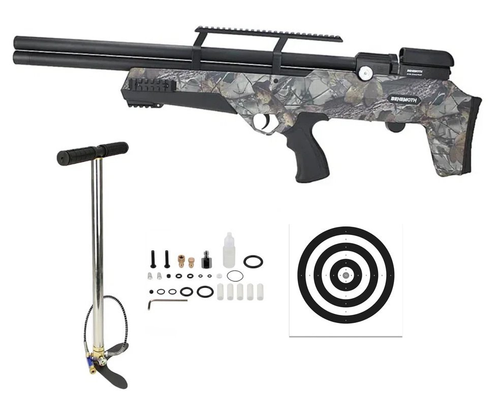 Carabina PCP Nova Vista Bullpup Behemoth PS-R2-S 5.5 CAMU + Bomba 3 Estágios