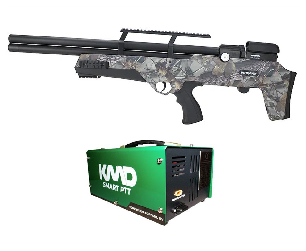 Carabina PCP Bullpup Behemoth PS-R2-S 5.5 + Compressor 110V/220V/12V