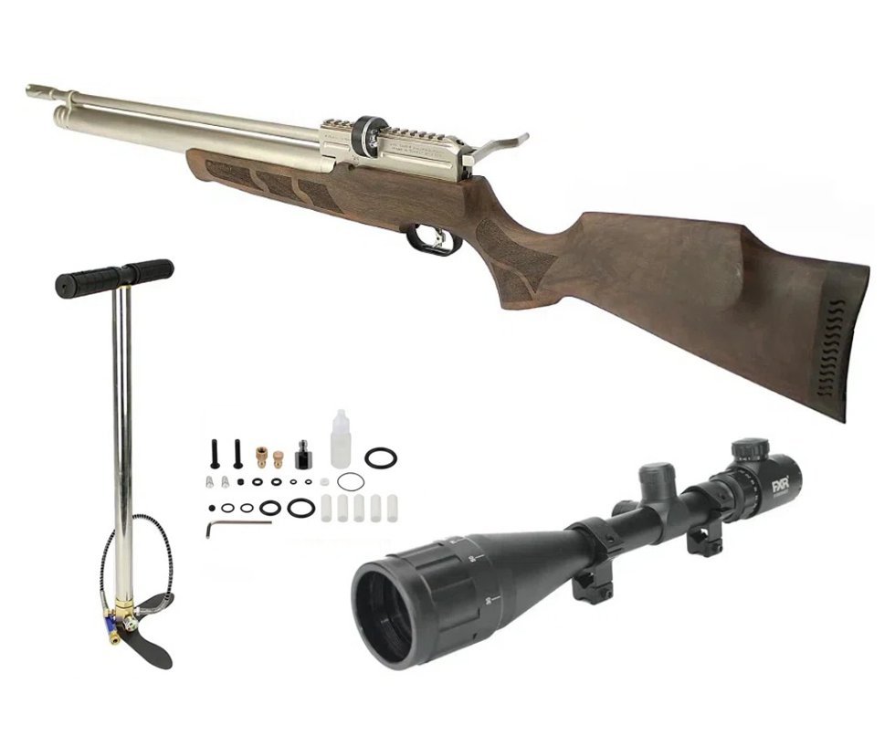 Carabina KRAL PCP Puncher Mega W Marine 5.5 + Bomba + Luneta 6-24x50
