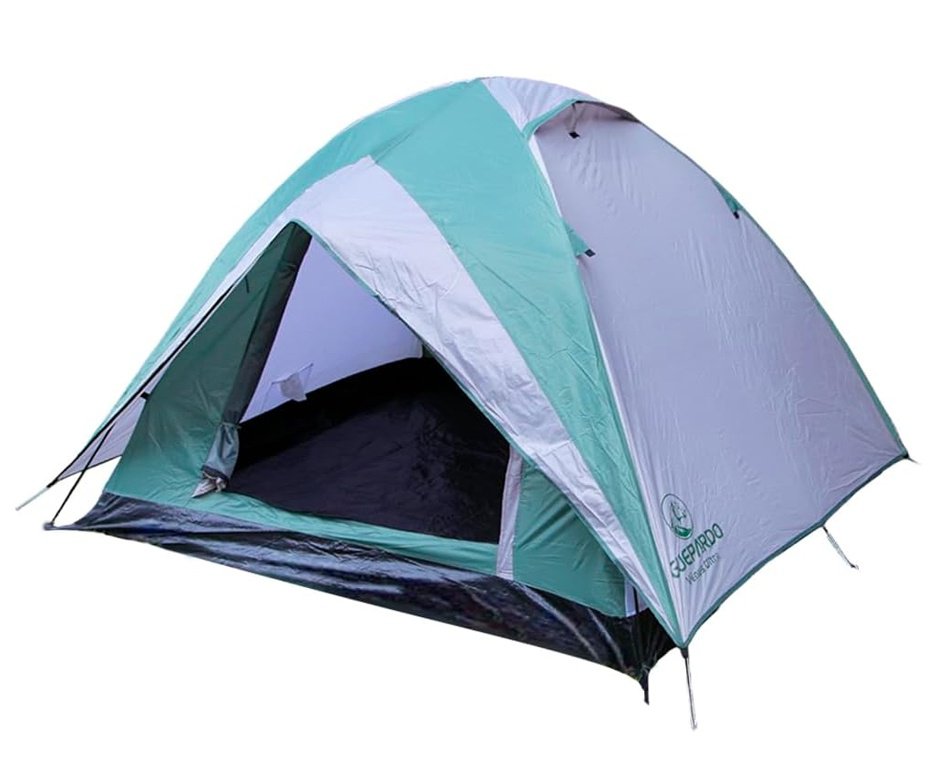 Barraca Guepardo News Venus Ultra PRO 5 Pessoas 2500mm Coluna D Agua - VD/CZ - Nautika + Colchão Inflável Fit De Casal suporta 200kg - Nautika