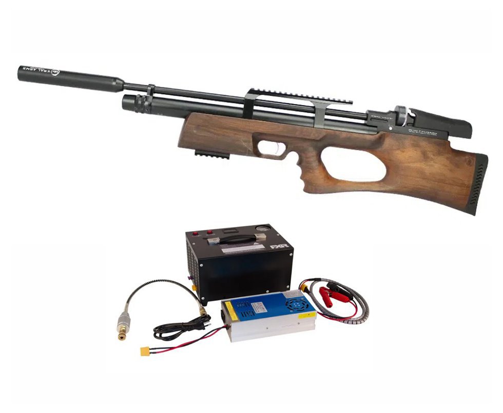 Carabina Pcp Puncher Breaker W Bullpup 5.5 + Compressor  12v / 110/ 220v