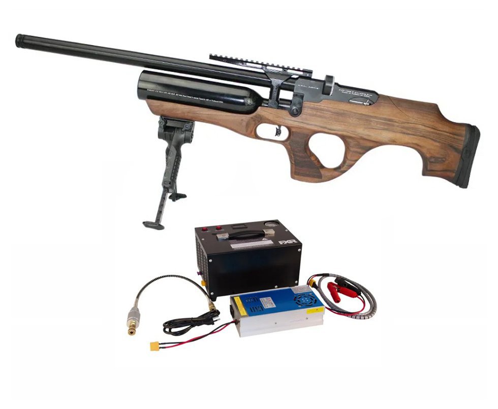 Carabina PCP Kral Ekinoks Semi Auto 5.5 + Compressor 12v/110/220v