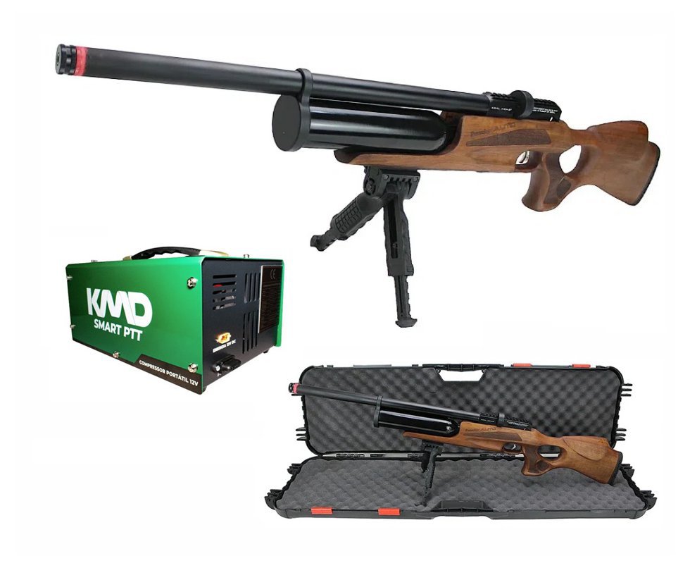 Carabina PCP Puncher Auto W 5.5 + Compressor 110V/220V/12V