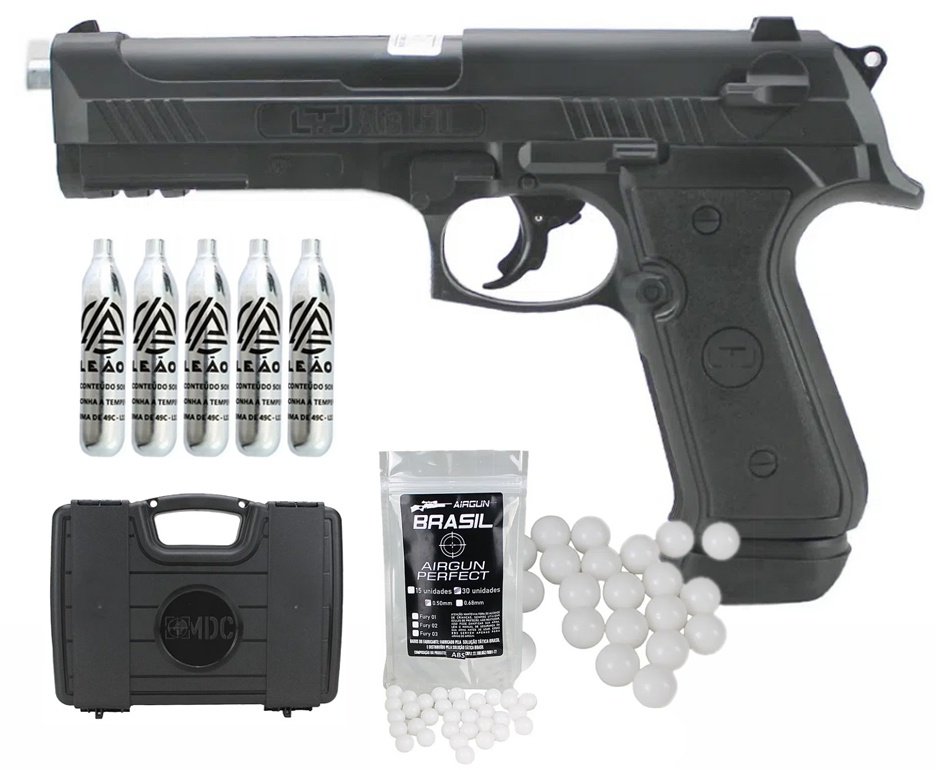 Pistola CO2 LTL Alfa 1.50 .50 + Co2 + BBS + Case Premium