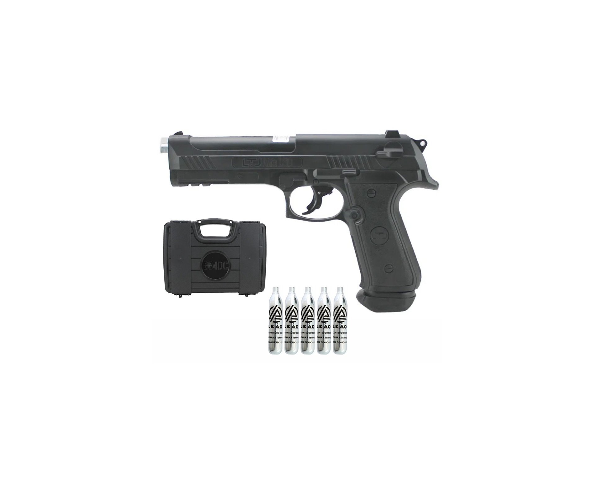 Pistola CO2 LTL Alfa 1.50 .50 + Co2 + Case Premium
