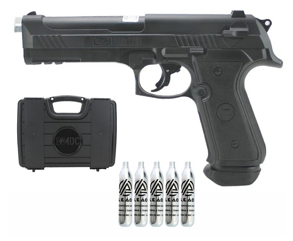 Pistola CO2 LTL Alfa 1.50 .50 + Co2 + Case Premium