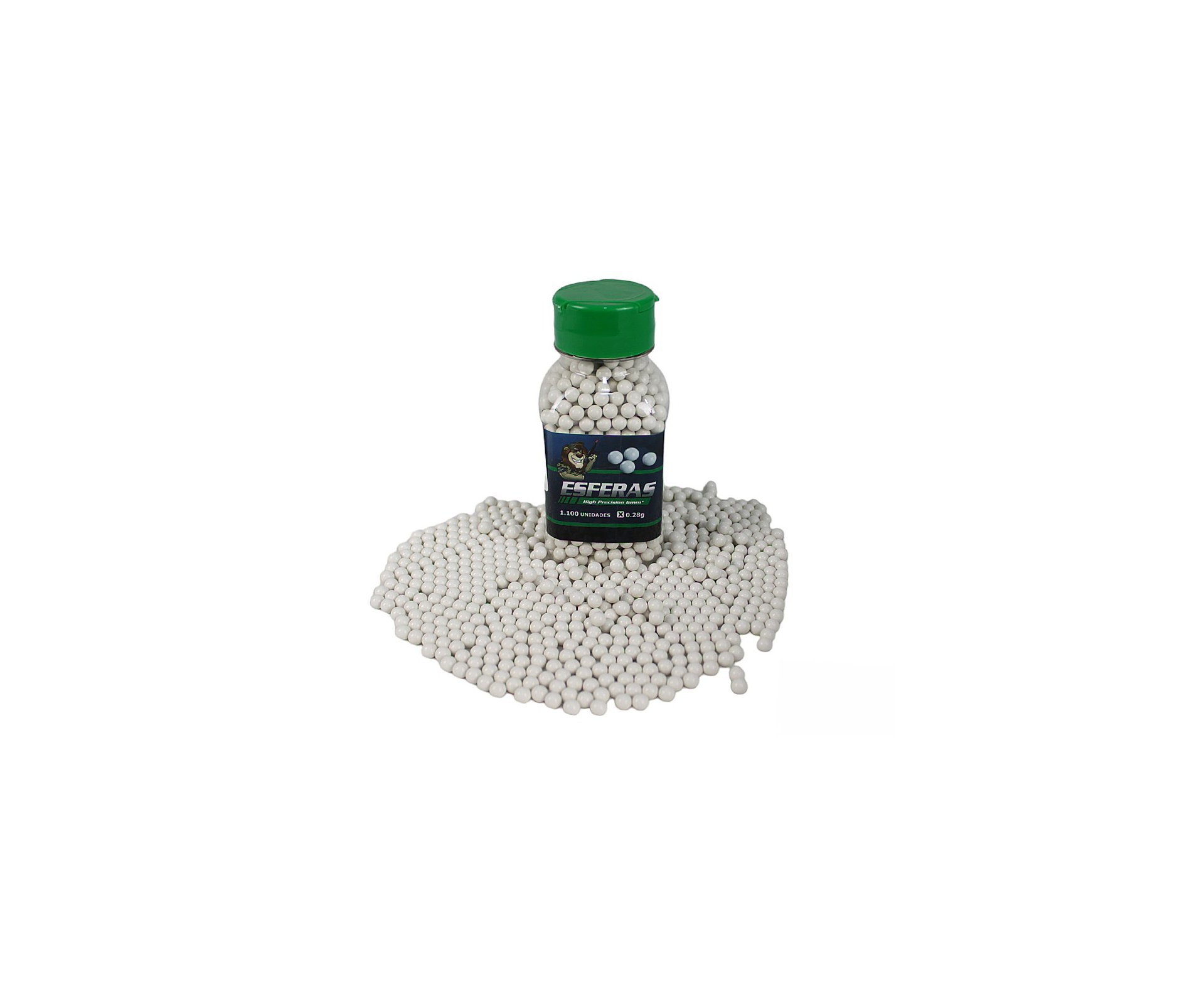 Esfera Munição Airsoft Leão 0,28 Gr - 6,0mm - 1.100 Un