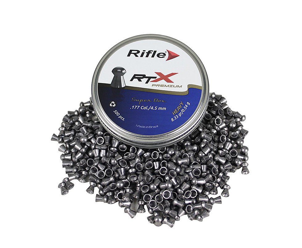 Chumbinho Rifle RTX Heavy Super Box 4,5mm - 500 un
