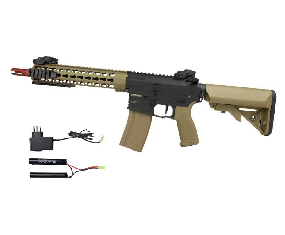 Rifle de Airsoft AR15 Neptune 10" Short TAN ET Keymod 6mm - Rossi