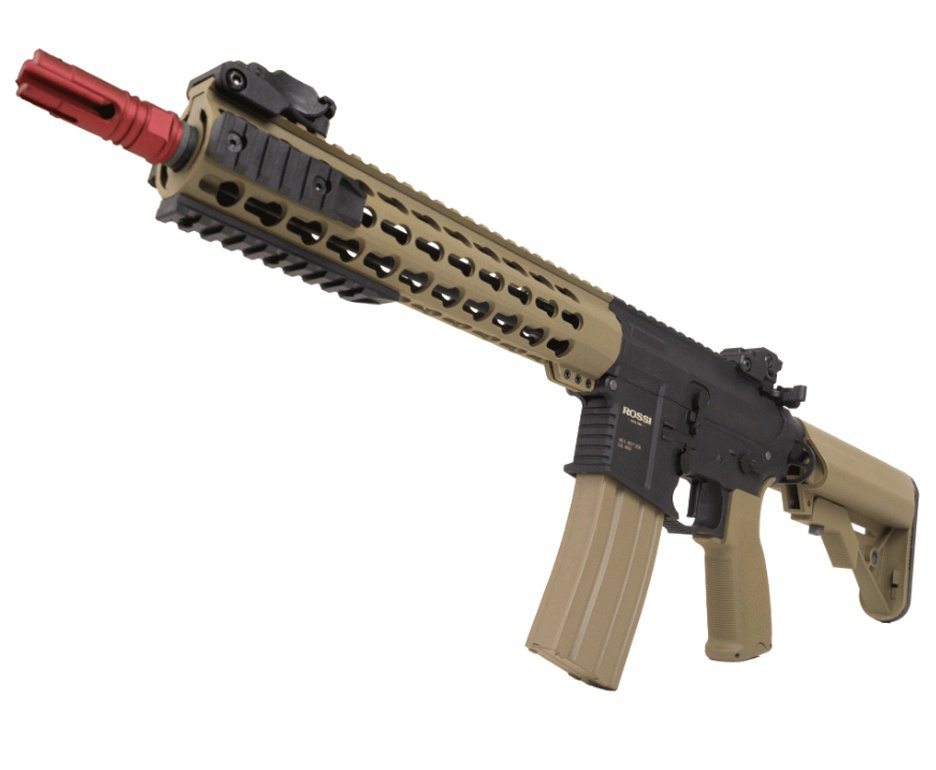 Artefato Pressão Airsoft Rossi AR15 Neptune 10 Short Tan Elet 6mm