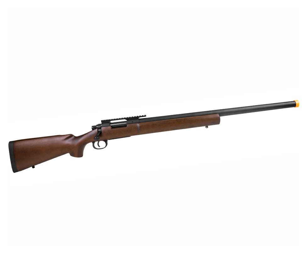 Rifle de Airsoft Sniper M24 Storm Wood Full Metal VSR10 500FPS G2 Spring 6mm - Rossi