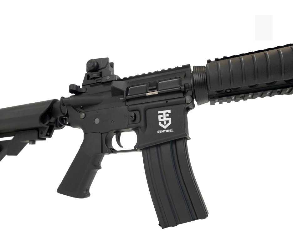 Artefato Pressão Airsoft Rossi M4 Sentinel CQB-R Full Metal Elet 6mm