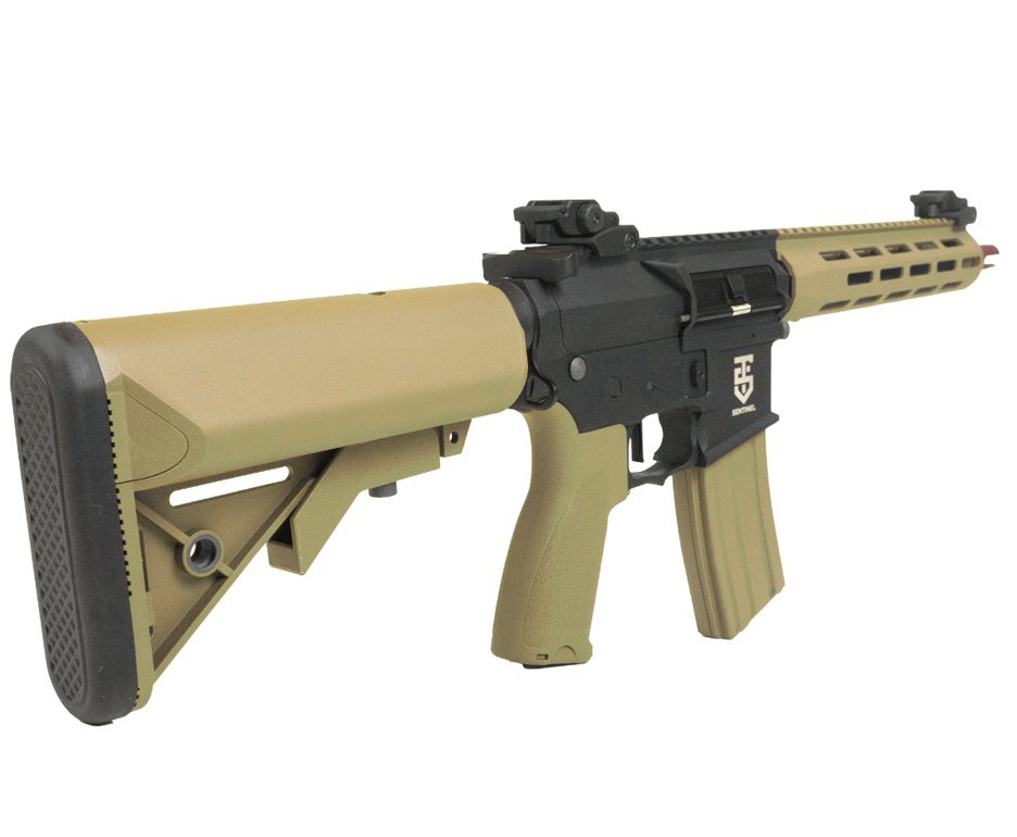 Artefato Pressão Airsoft Rossi AR15 Neptune 10 Tan M-LOK Elet 6mm