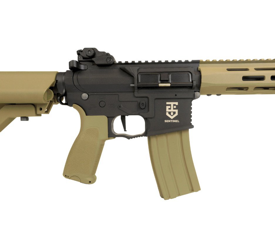 Artefato Pressão Airsoft Rossi AR15 Neptune 10 Tan M-LOK Elet 6mm