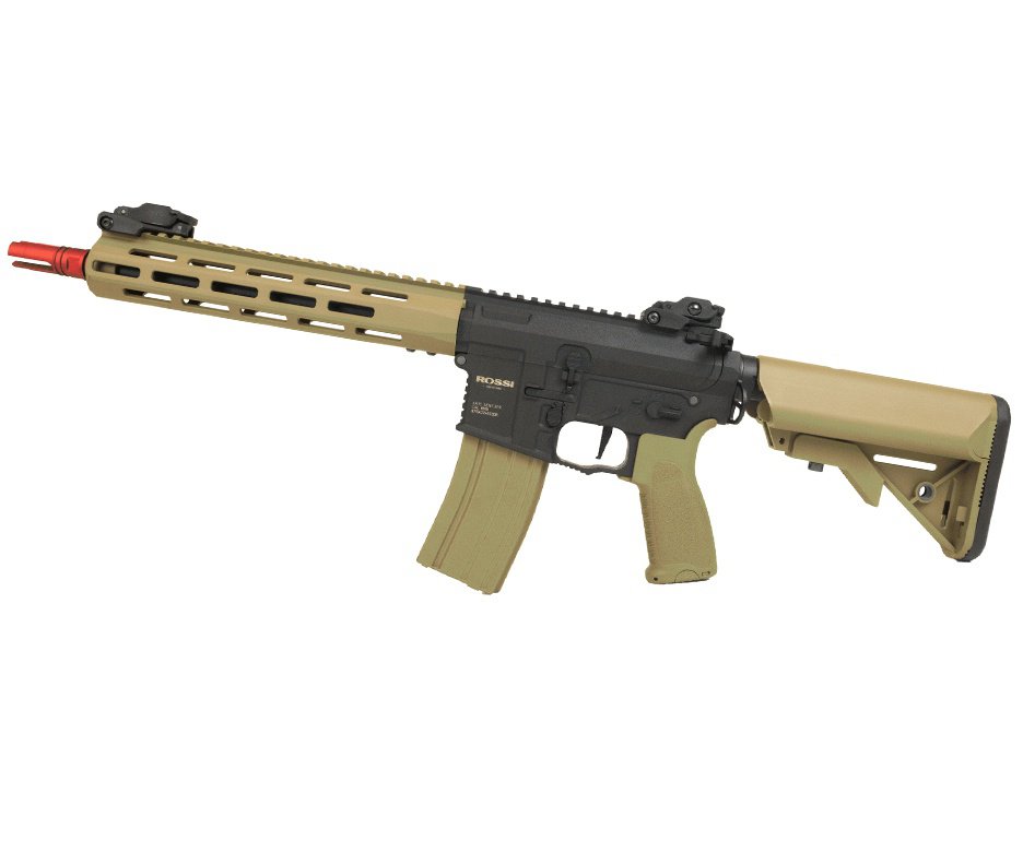 Artefato Pressão Airsoft Rossi AR15 Neptune 10 Tan M-LOK Elet 6mm