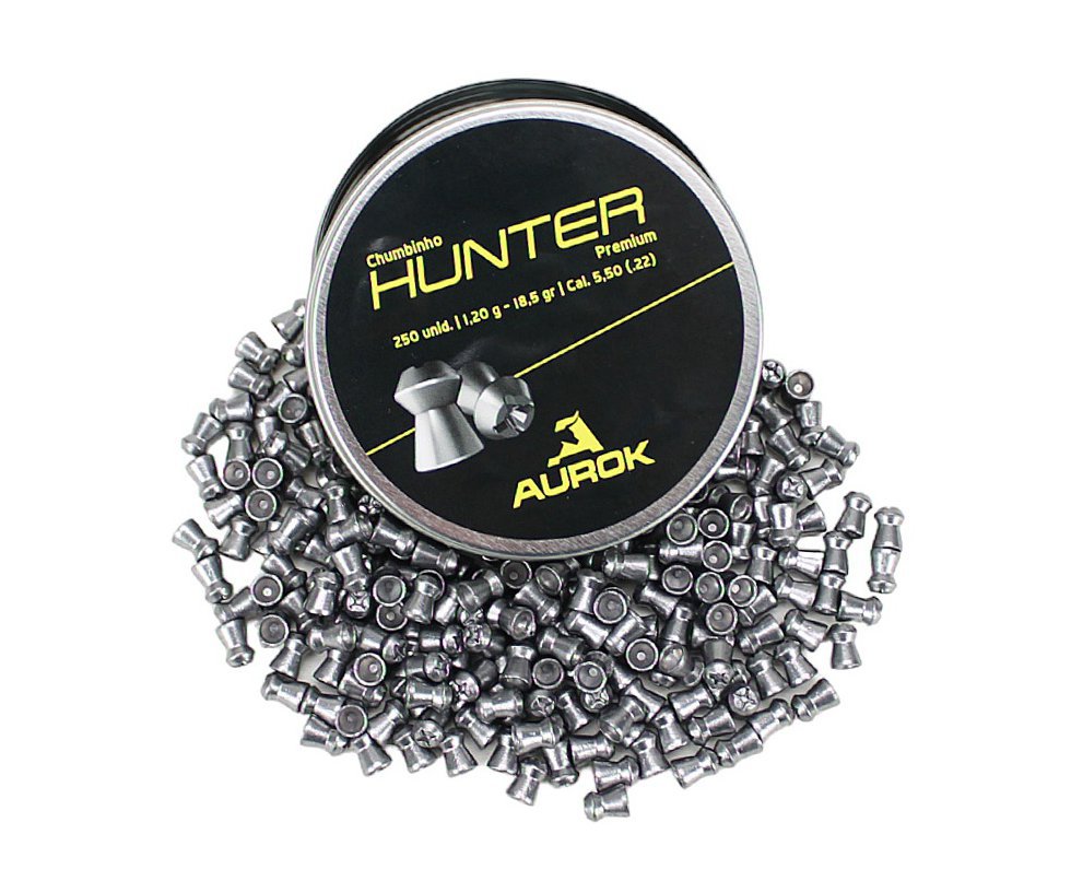 Chumbinho Aurok Premium Hunter 5,5mm c/ 250 unid