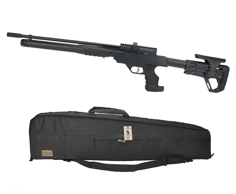 Carabina PCP Puncher Rambo S. Black 5,5 + Estojo Premium