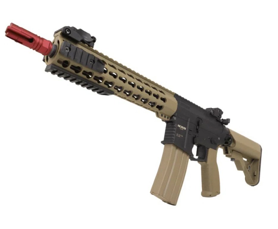 Rifle Airsoft AR15 Neptune 10" Short TAN ET Keymod + Capa + BBS + Red Dot