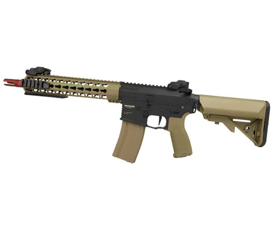 Rifle Airsoft AR15 Neptune 10" Short TAN ET Keymod + Capa + BBS + Red Dot