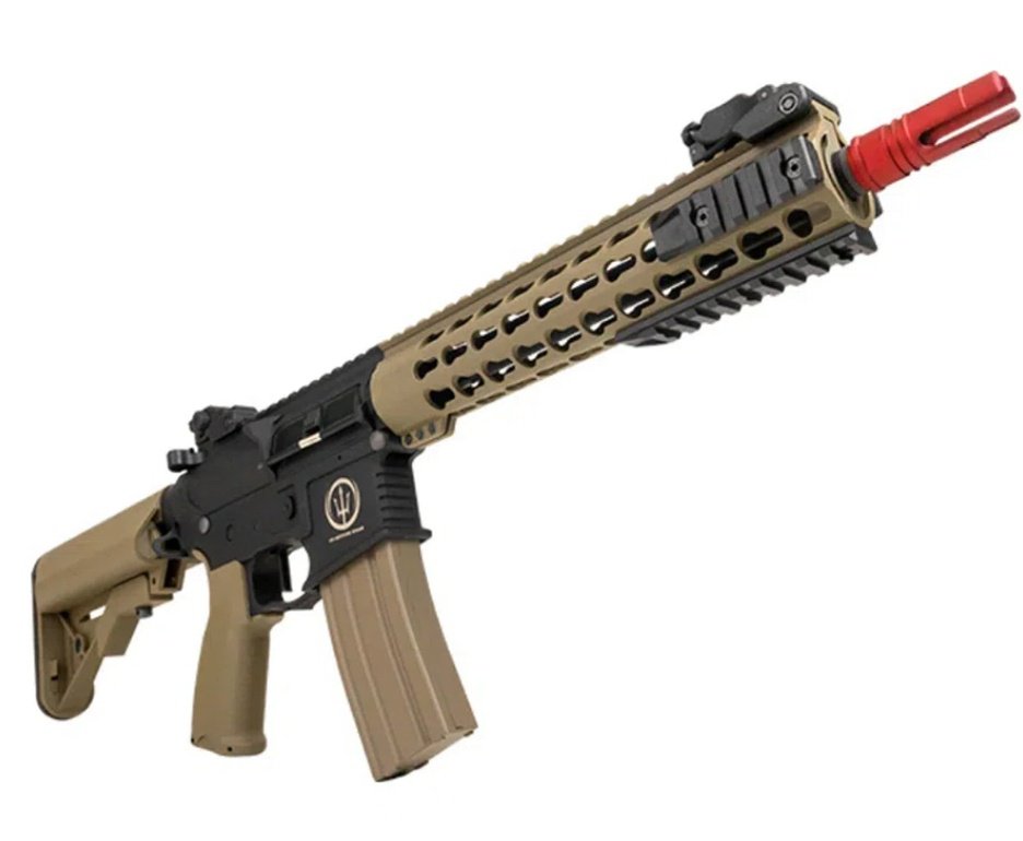 Rifle Airsoft AR15 Neptune 10" Short TAN ET Keymod + Capa + BBS + Red Dot