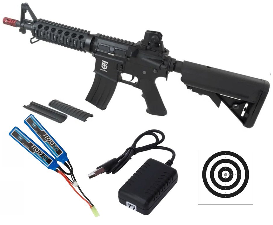 Rifle Airsoft Neptune M4 Sentinel CQB-R Full Metal + Carregador + Bateria