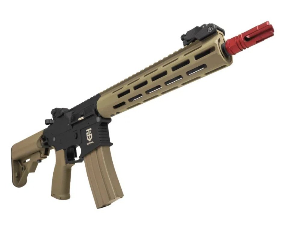 Rifle Airsoft AR15 Neptune Sentinel 10” Tan M-LOK + Capa + BBS