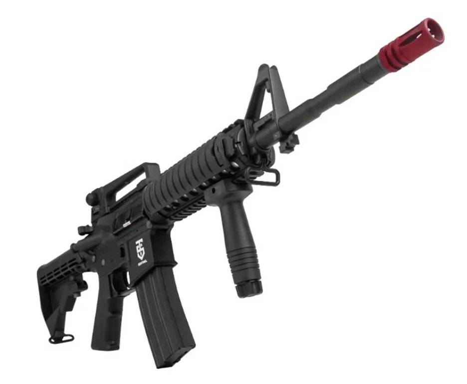 Rifle Airsoft Sentinel M4A1 CAR RIS Full Metal Neptune + Bateria + Carregador + Capa + BBS